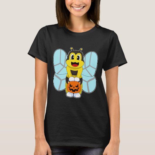 蜂のハロウィンカボチャ Tシャツ (正面)