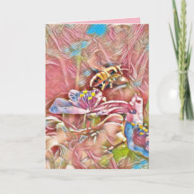 蜂のバースデー・カード