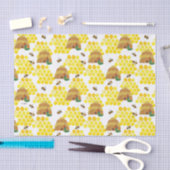 蜂のパターン救は非常に飢えた毛虫 薄葉紙 (クラフト)