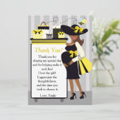 蜂のベビーシャワーのサンキューカードの性は明らかにします サンキューカード (スタンド正面)