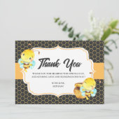 蜂のベビーシャワーのサンキューカード サンキューカード (スタンド正面)