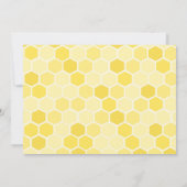 蜂のベビーシャワーの招待状 招待状 (裏面)