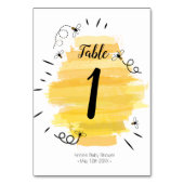 蜂のモダンなテーブル数 テーブルナンバー (裏面)