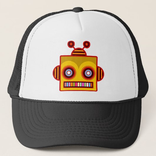 蜂のロボットおもしろいの帽子 キャップ (正面)
