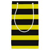 蜂の刺激を受けたで黒くか黄色のストライプ スモールペーパーバッグ (正面)