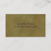 蜂の名刺 名刺 (裏面)