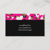 蜂の壁紙、ここのあなたの名前 名刺 (裏面)