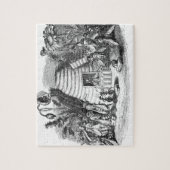 蜂の女王と蜂の巣 ジグソーパズル (縦)