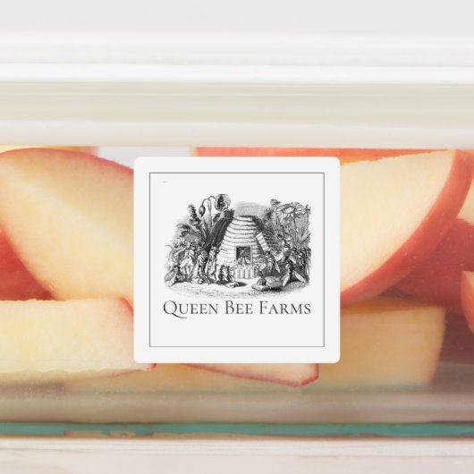 蜂の女王は働くミツバチと法廷に立つ ラベル (貼付)