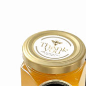 蜂の女王ビーをサポートしてくれてありがとう金ゴールド ラウンドシール