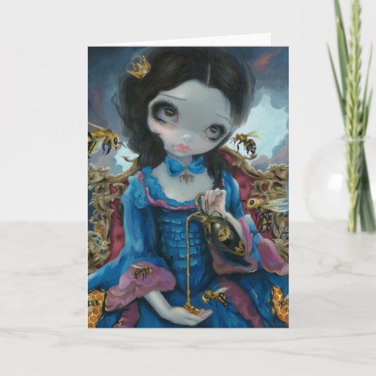 「蜂の女王」グリーティングカード カード (正面)