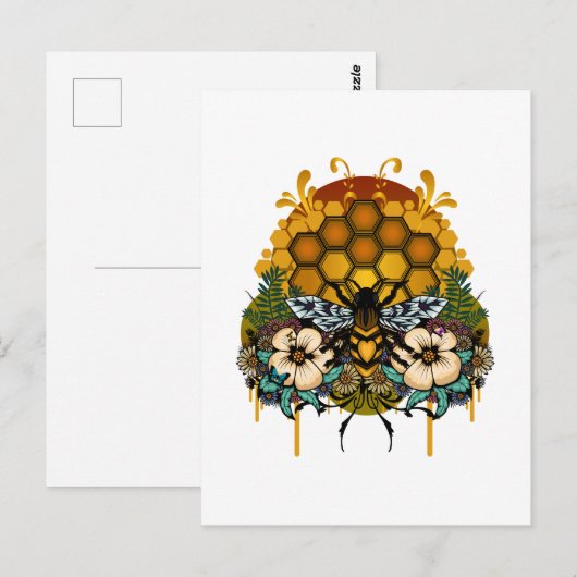 蜂の女王 ポストカード (正面/裏面)