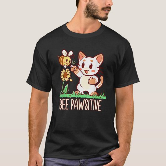 蜂の子猫とのまわりにパンTシャツ Tシャツ (正面)