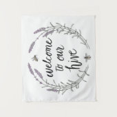 蜂の家に幸せ私達のはちの巣にII |の歓迎を言い表わします タペストリー (正面)