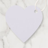 蜂の巣となるハート型の紫結婚 フェイバータグ (裏面)