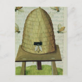 蜂の巣と蜂 ポストカード (正面)