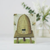 蜂の巣と蜂 ポストカード (スタンド正面)