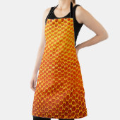 蜂の巣の部分の模様 エプロン (インサイチュ)