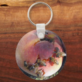 蜂の巣を作る キーホルダー (正面)