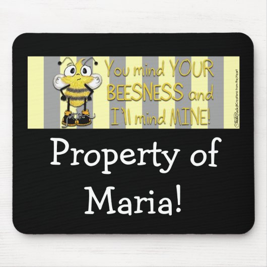 蜂の巣を気をつけろ！ マウスパッド (正面)