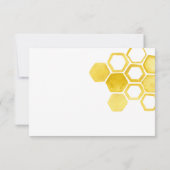 蜂の巣ベビー囲いカード 招待状 (裏面)