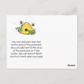 蜂の巣及び蜂の誕生日ありがとうハガキ ポストカード (裏面)