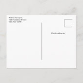 蜂の巣姿のかわいい女の子誕生日 インビテーションポストカード (裏面)