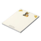 蜂の巣姿のかわいい女の子 ノートパッド (回転)