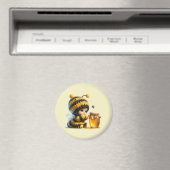 蜂の巣姿のかわいい女の子 マグネット (インサイチュ (食洗機))