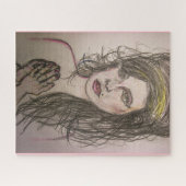 蜂の巣毛の祈女の子 ジグソーパズル (横)