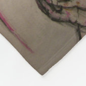 蜂の巣毛の祈女の子 フリースブランケット (角)