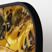 蜂の巣状の蜂 ピックルボールラケット (左詳細)