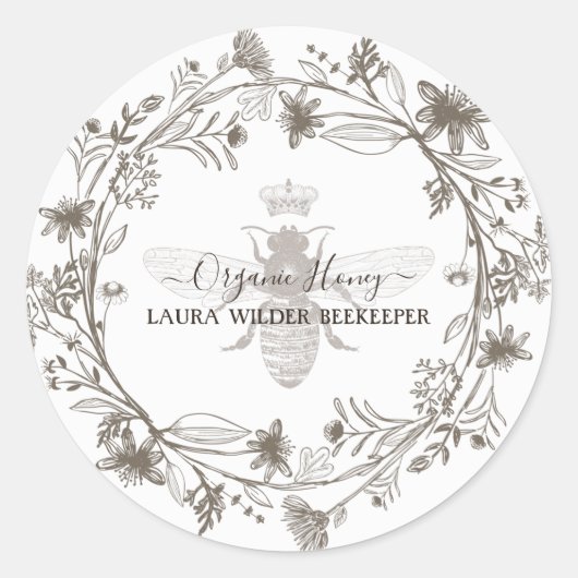 蜂の巣番ハニーアピール ラウンドシール (正面)