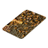 蜂の巣箱とハニカムアップを閉じる マグネット (左側)