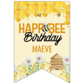 蜂の巣箱と蜂の巣三歳の誕生日 バンティングフラッグ (第1の旗)