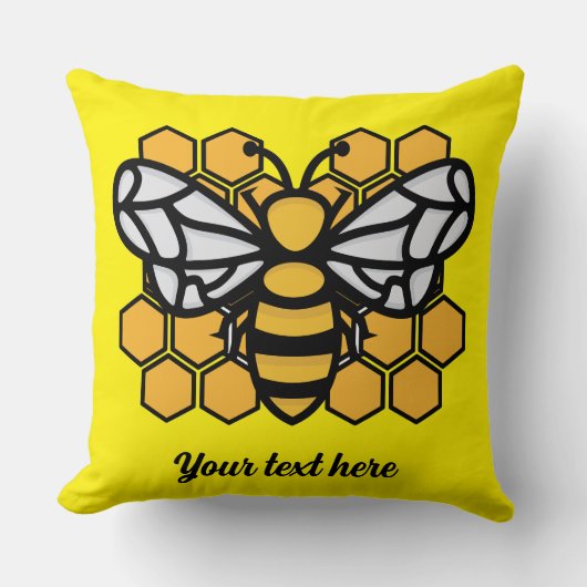 蜂の巣編集可能 クッション (正面)