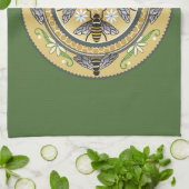 蜂の巣茶タオル キッチンタオル (折り畳み)