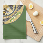 蜂の巣茶タオル キッチンタオル (四つ折り)