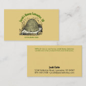 蜂の巣蜂蜜ライトオレンジ 名刺 (正面/裏面)