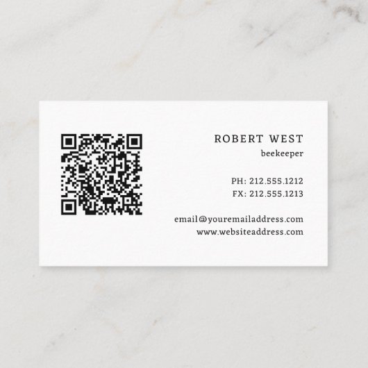 蜂の巣風景ハチミツ 名刺 (裏面)