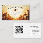 蜂の巣風景ハチミツ 名刺 (正面/裏面)