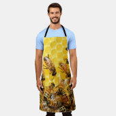 蜂の巣 エプロン (着用した状態)