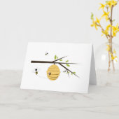 蜂の巣 カード (黄色い花)