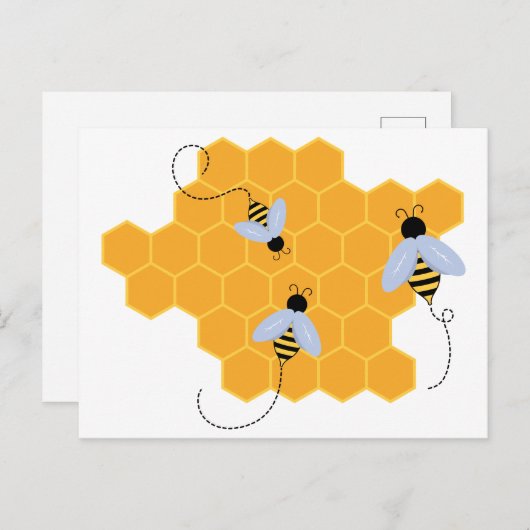 蜂の巣 ポストカード (正面/裏面)