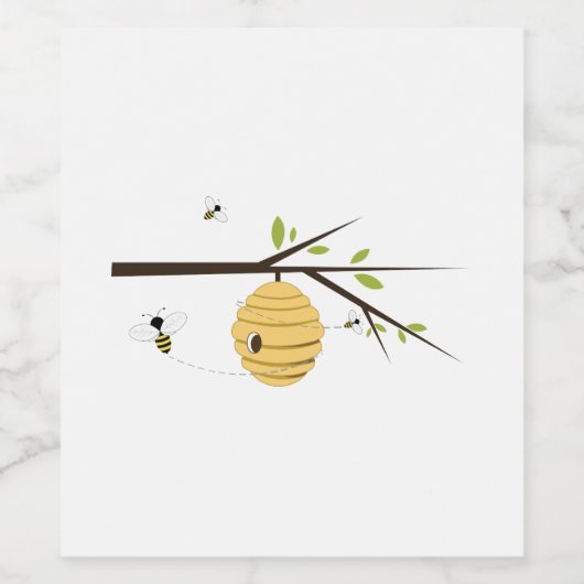 蜂の巣 ワインラベル (シングルラベル)