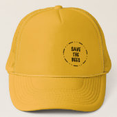 蜂の帽子を救って下さい キャップ (正面)