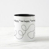 蜂の幸せな道のマグ マグカップ (中央)