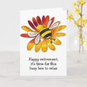 蜂の引退証 カード (黄色い花)