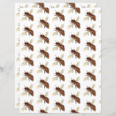 蜂の形折り紙紙 (正面/裏面)