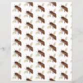 蜂の形折り紙紙 (正面)